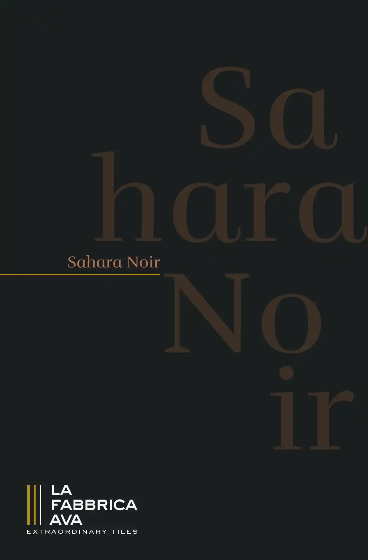 La Fabbrica - Sahara Noir