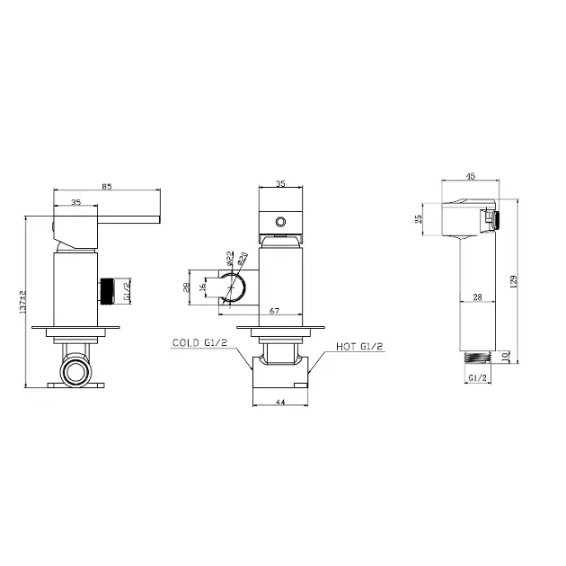 Aqualine - Bidet - Bidé csaptelep - SK301 – 2. kép
