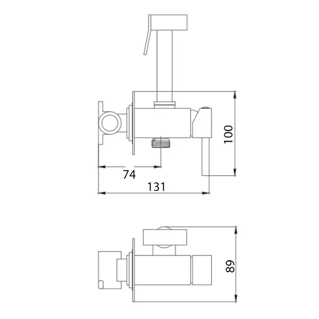 Aqualine - Bidet - Bidé csaptelep - SK301B – 2. kép