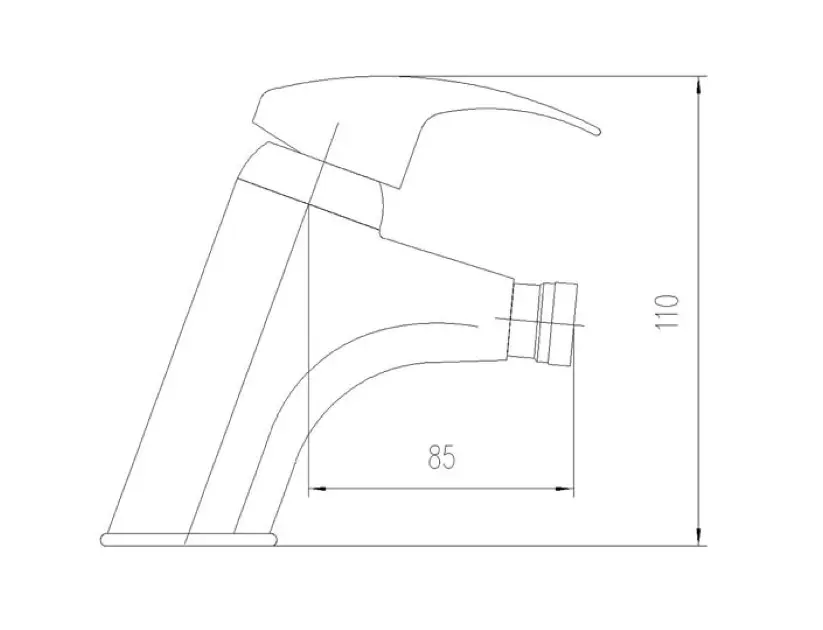Aqualine - Kasiopea - Bidé csaptelep - 1107-03 – 2. kép