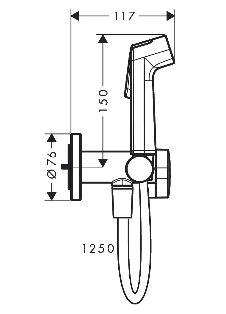 Hansgrohe - Bidé csaptelep - 29232700 – 2. kép