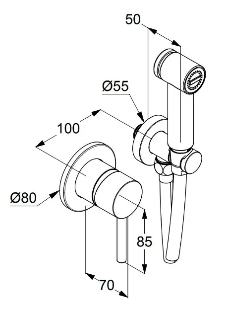 Kludi - Bozz - Bidé csaptelep - 389985376 – 2. kép