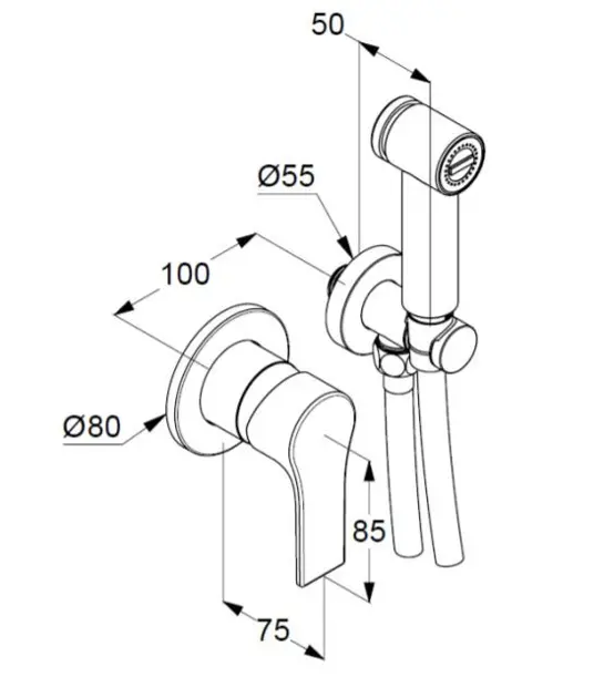 Kludi - Zenta SL - Bidé csaptelep - 489980565 – 2. kép