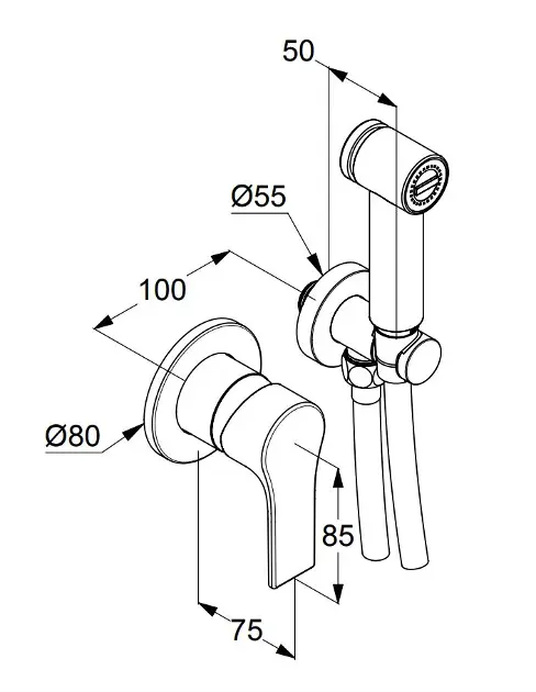 Kludi - Zenta SL - Bidé csaptelep - 489983965 – 2. kép