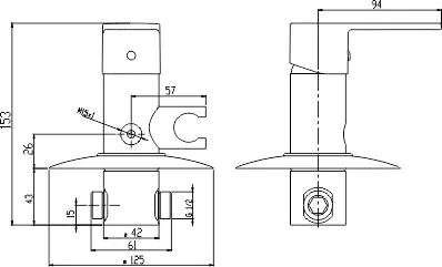 Novaservis - Titania Fresh - Bidé csaptelep - 96211,0 – 2. kép