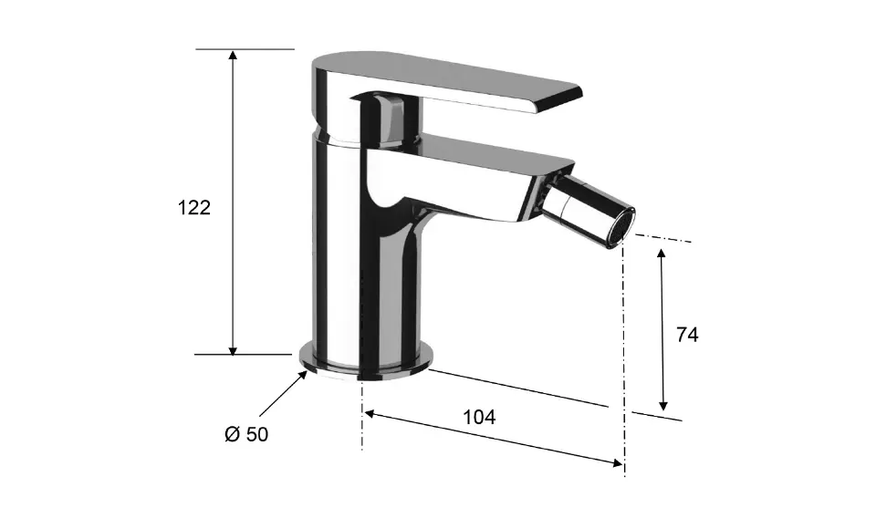 Sapho - Kai - Bidé csaptelep - KA03 – 2. kép