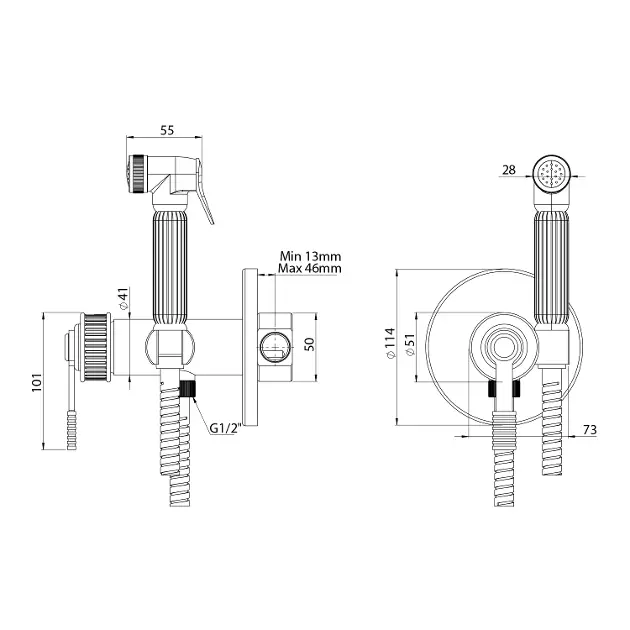 Sapho - Versi - Bidé csaptelep - RV013 – 2. kép