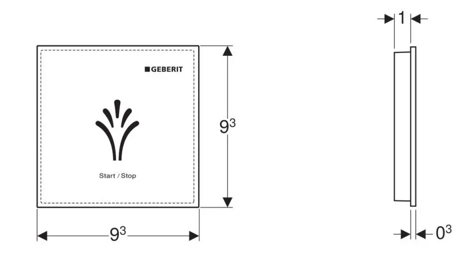 Geberit - AquaClean - Bidé kiegészítő - 147.044.00.1 – 2. kép