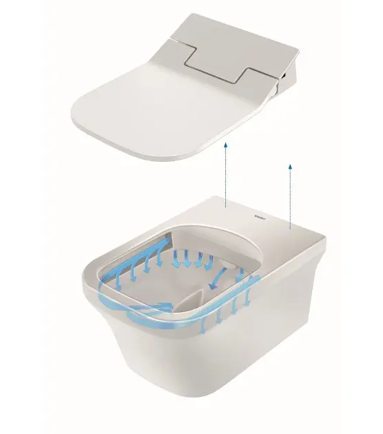 Duravit - SensoWash Slim - Bidé ülőke - 611000002304300 – 4. kép
