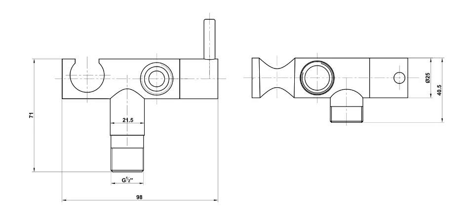 Aqualine - Bidet - Bidé zuhany - SK215 – 2. kép