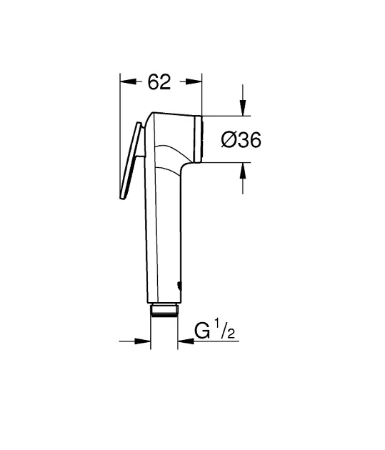 Grohe - Tempesta - Bidé zuhany - 27512001 – 2. kép