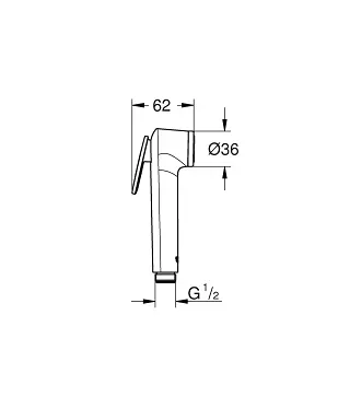 Grohe - Tempesta-F - Bidé zuhany - 26356IL0 – 2. kép