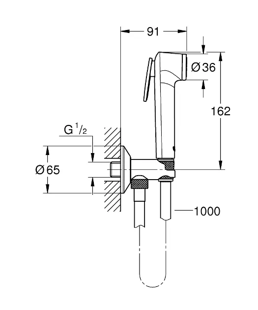 Grohe - Tempesta-F - Bidé zuhany - 26358000 – 2. kép