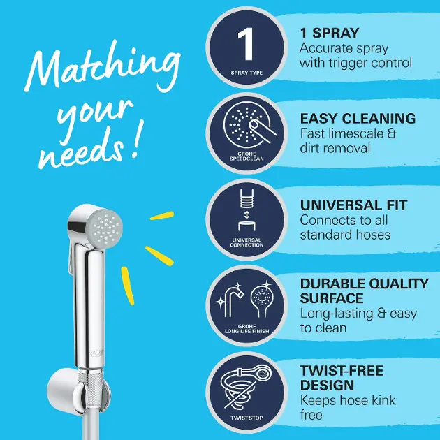 Grohe - Vitalio Trigger Spray - Bidé zuhany - 26175001 – 4. kép