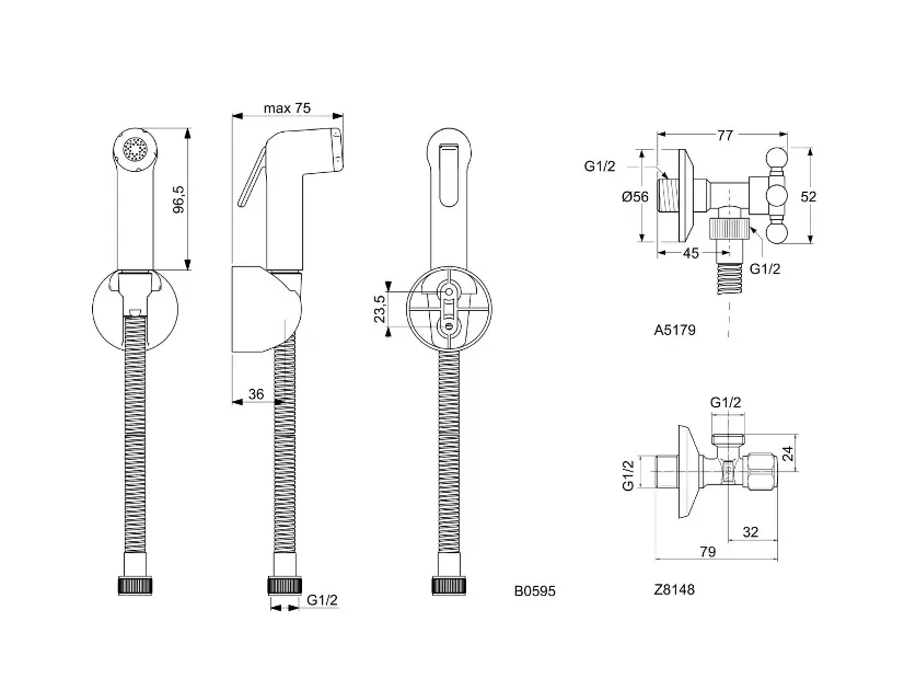 Ideal Standard - Idealspray - Bidé zuhany - B0595AA – 2. kép