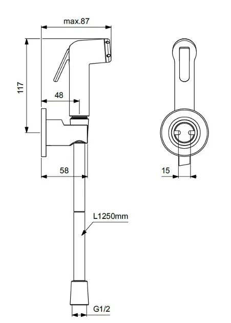 Ideal Standard - Idealspray - Bidé zuhany - B0595XG – 2. kép