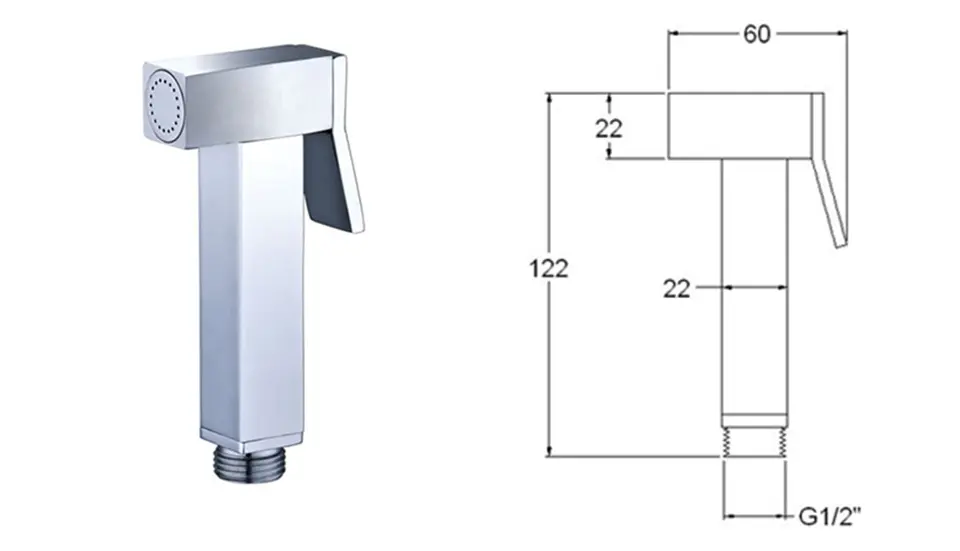 Sapho - Bidet - Bidé zuhany - BS129 – 2. kép