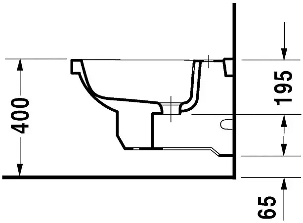 Duravit - 1930 - Bidé - 02661000001 – 3. kép