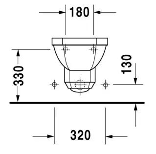 Duravit - 1930 - Bidé - 02661000001 – 4. kép