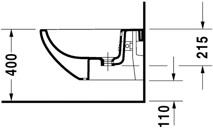 Duravit - Architec - Bidé - 2531150000 – 3. kép