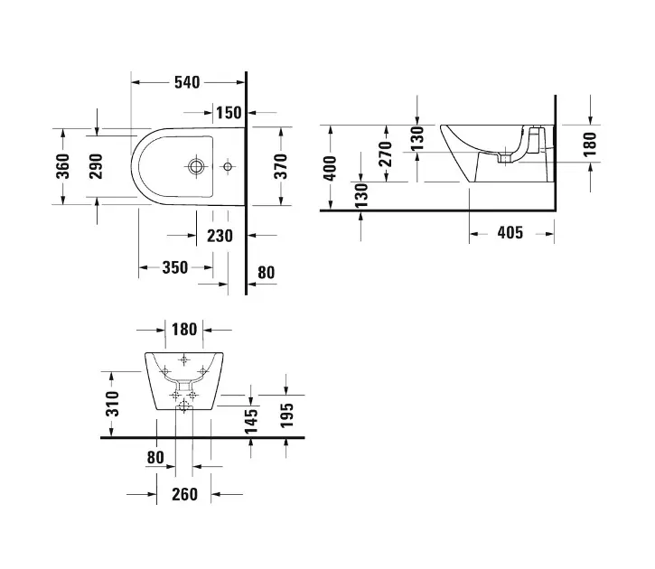 Duravit - D-Neo - Bidé - 2294151300 – 2. kép