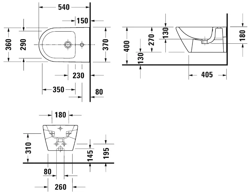 Duravit - D-Neo - Bidé - 2295150000 – 2. kép