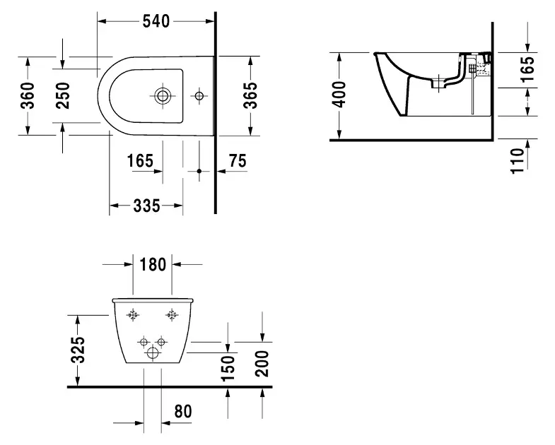 Duravit - Darling New - Bidé - 22491500001 – 2. kép