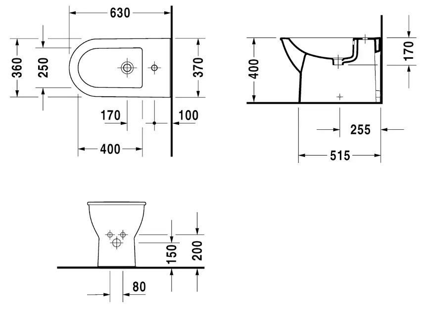 Duravit - Darling New - Bidé - 2251100000 – 2. kép