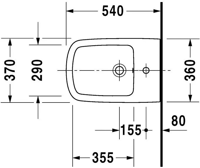 Duravit - DuraStyle - Bidé - 2282150000 – 2. kép