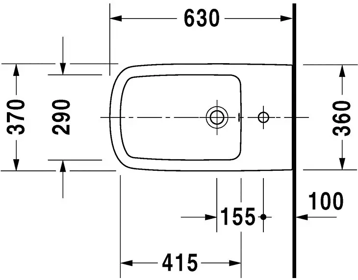 Duravit - DuraStyle - Bidé - 2283100000 – 2. kép