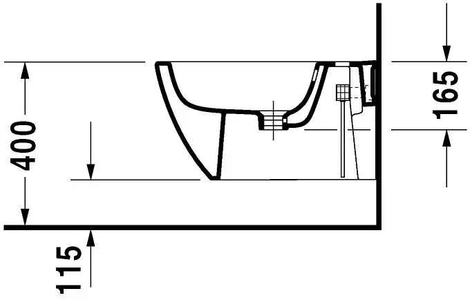 Duravit - Happy D.2 - Bidé - 22581500001 – 3. kép