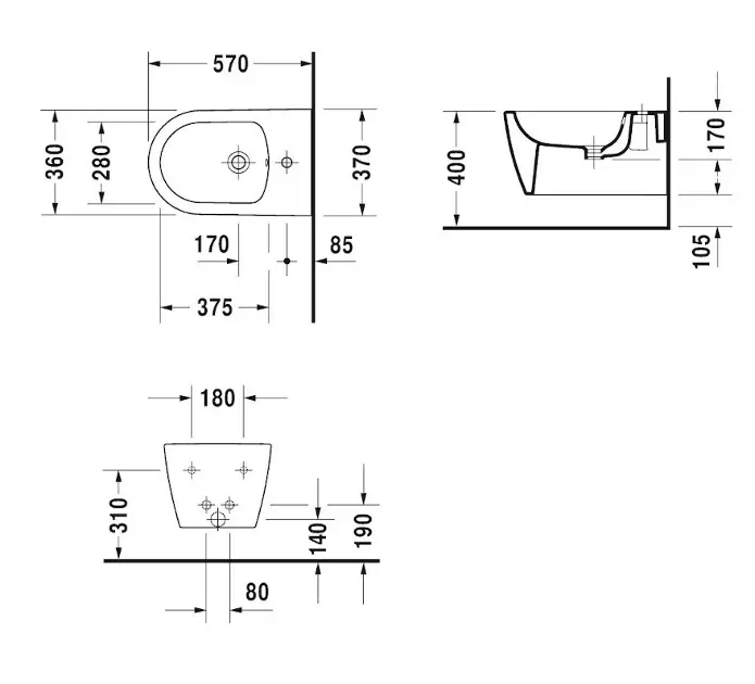 Duravit - ME by Starck - Bidé - 2288150000 – 2. kép