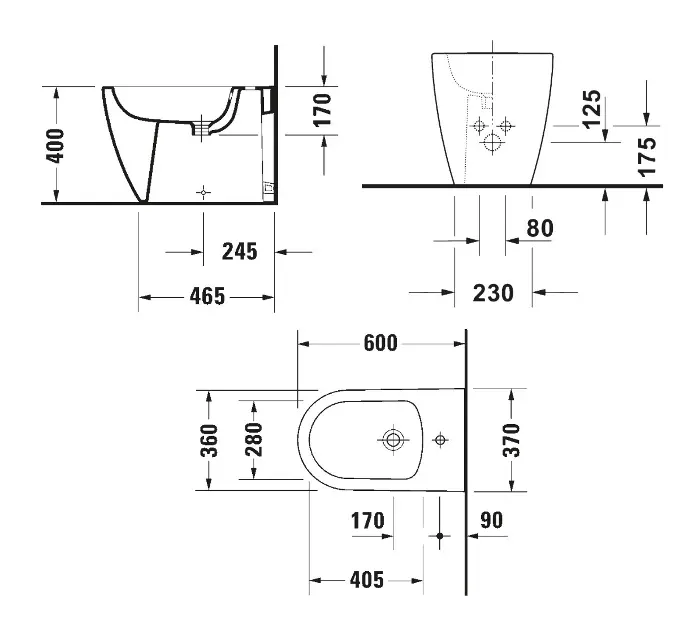 Duravit - ME by Starck - Bidé - 228910AA00 – 2. kép