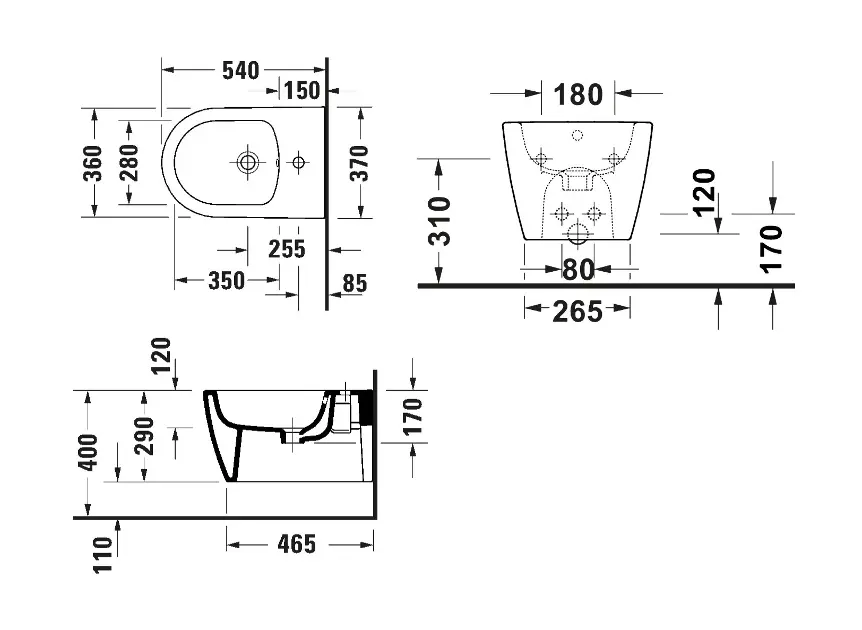 Duravit - ME by Starck - Bidé - 272415AA00 – 2. kép
