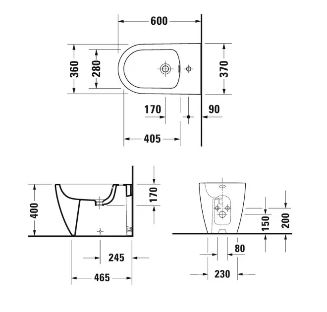 Duravit - Soleil by Starck - Bidé - 2298100000 – 2. kép