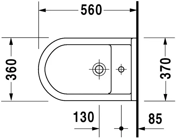 Duravit - Starck 3 - Bidé - 2230100000 – 2. kép