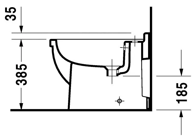 Duravit - Starck 3 - Bidé - 2230100000 – 3. kép