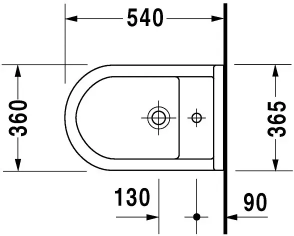 Duravit - Starck 3 - Bidé - 22301500001 – 2. kép