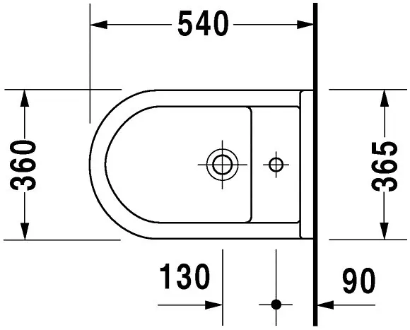 Duravit - Starck 3 - Bidé - 2280150000 – 2. kép