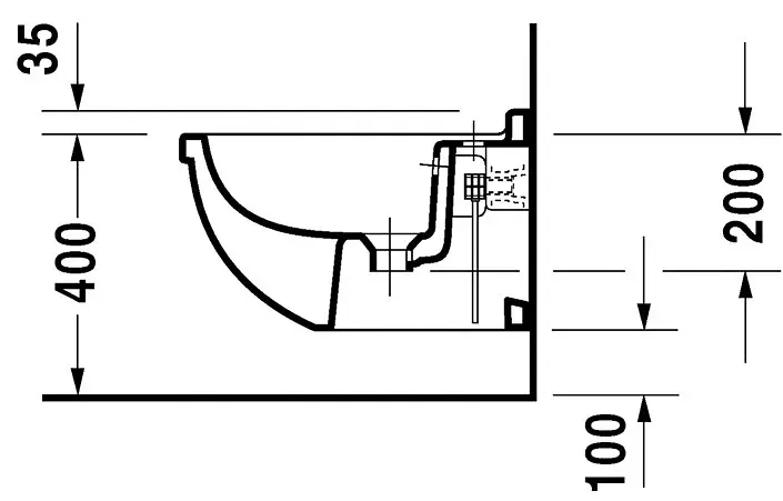 Duravit - Starck 3 - Bidé - 22801500001 – 3. kép
