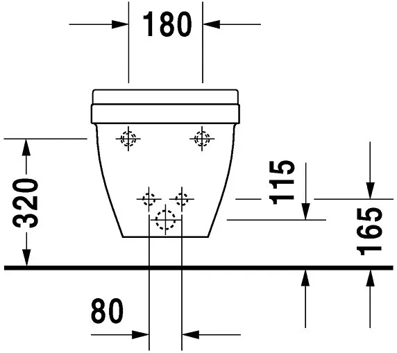 Duravit - Starck 3 - Bidé - 22801500001 – 4. kép