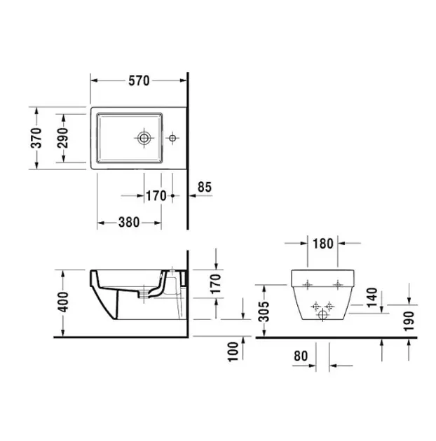 Duravit - Vero Air - Bidé - 2274150000 – 2. kép