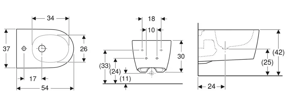 Geberit - ONE - Bidé - 500.690.01.1 – 2. kép