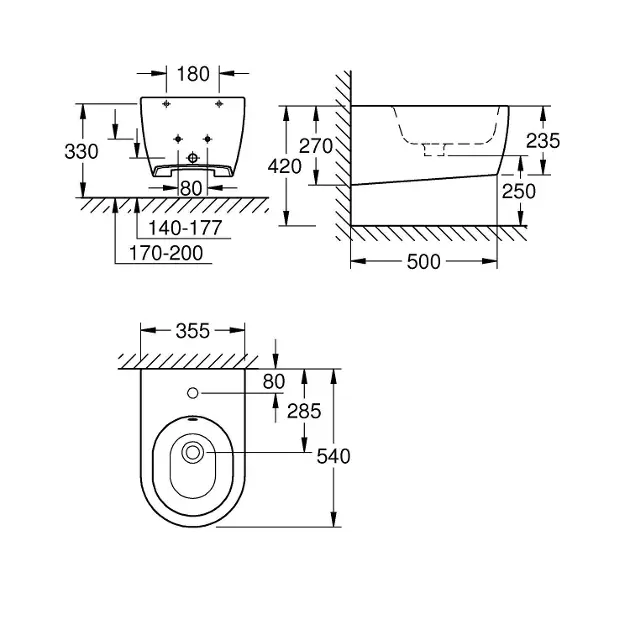 Grohe - Essence - Bidé - 3957400H – 2. kép