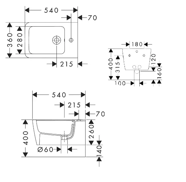 Hansgrohe - EluPura Original Q - Bidé - 60284450 – 2. kép