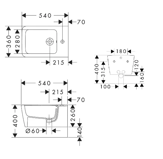 Hansgrohe - EluPura Original Q - Bidé - 61172450 – 2. kép