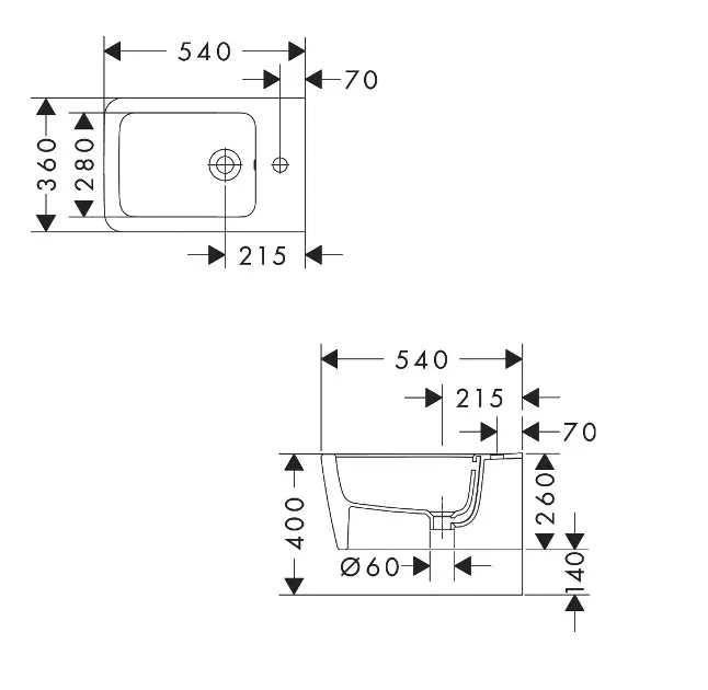 Hansgrohe - EluPura Original Q - Bidé - 62046450 – 2. kép