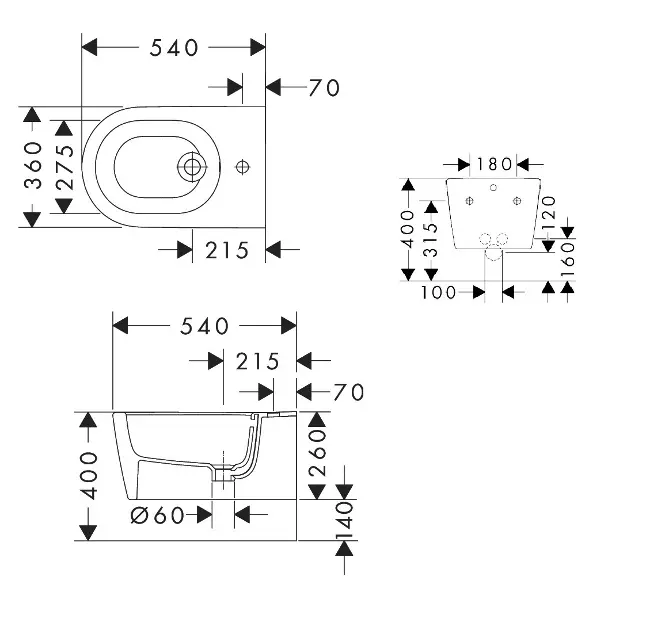 Hansgrohe - EluPura Original S - Bidé - 60281450 – 2. kép