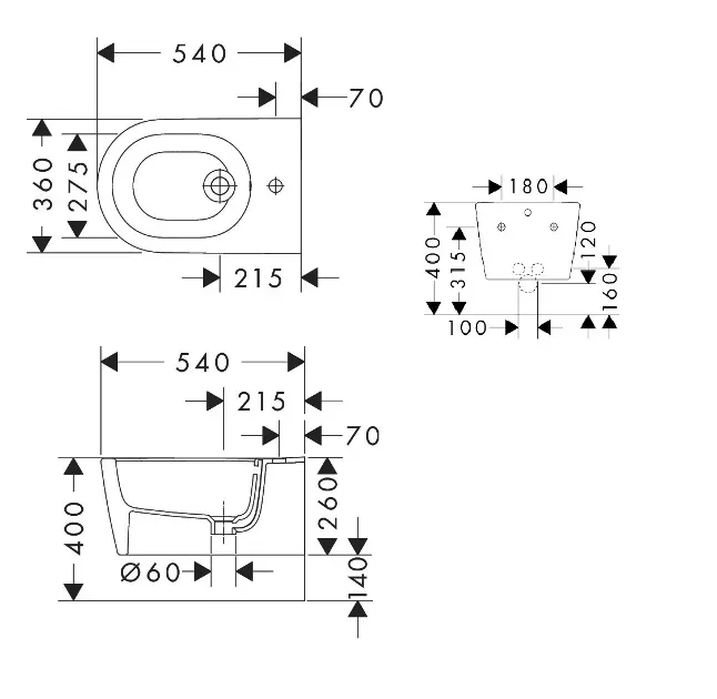 Hansgrohe - EluPura Original S - Bidé - 61171450 – 2. kép