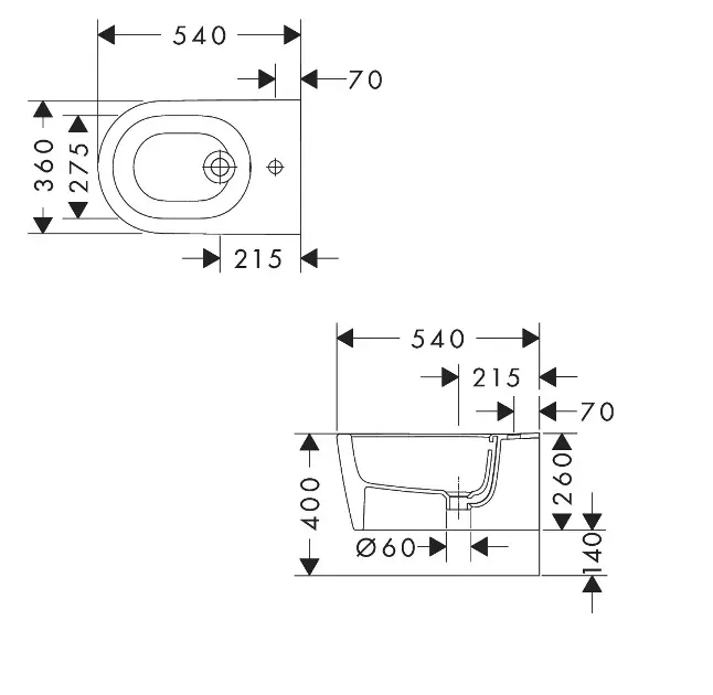 Hansgrohe - EluPura Original S - Bidé - 62045450 – 2. kép